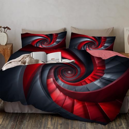 Housse de couette 140x200 géométrie spirale avec taie 65x65 - 2