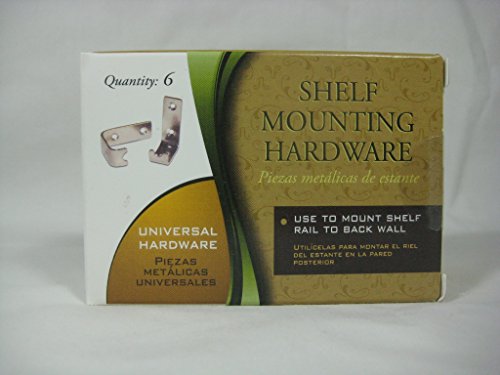 John Louis Home Ventilated Wood Shelf L Hook Mounting Hardware