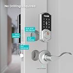 Smart Deadbolt Lock Front Door, Hornbill Keyless Entry Door Lock with Keypads, Bluetooth Smart Locks Work with Alexa, Digital Code Lock for Airbnb and Vacation Rental Hosts
