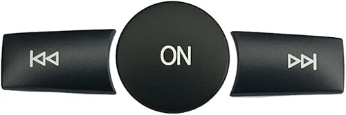 Cubierta negra para botón de volumen de automóvil, compatible con Mercedes Benz B C E G Class W246 W204 W212 ML W166 CLSLCLACLSSLK (modelo A)