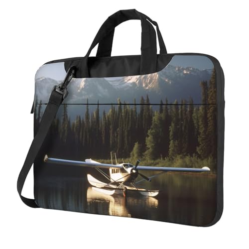 Bolso para laptop unisex con correa ajustable negro miniatura 1