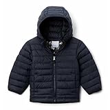 Contents: 1x Columbia Youth Powder Lite II, Veste à Capuche pour Garçon, Colour: Noir (Black), Size: M, Article: 2090023