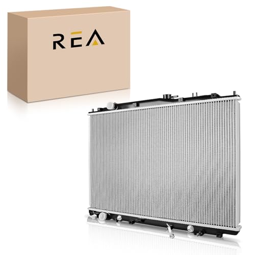 Image of Engine Coolant Radiator Assembly with Transmission Oil Cooler Compatible with Acura MDX 2003-2006 3.5L & Honda Pilot 2005 3.5L, Automatic Transmission, Replace# 19010RDJA51, 19010RDJA52