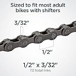 Schwinn Bike Chain, Single and Multi-Speed Bikes, 112 Links, Replacement, Bicycle Accessories