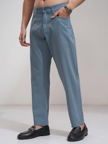 Image of Highlander Men's Casual Trousers| Relaxed Fit | Perfect for Casual Outings,Travel & Work Wear