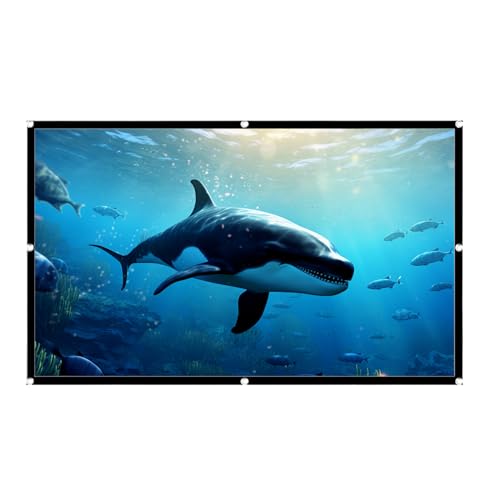 Projektor-Leinwand – faltbares Roll-Up-Display, magnetische Sichtfolie, leichte Projektionsfläche, tragbares Kinosystem | Große HD-Filmtafel für Partys im Hinterhof, im Büro,...
