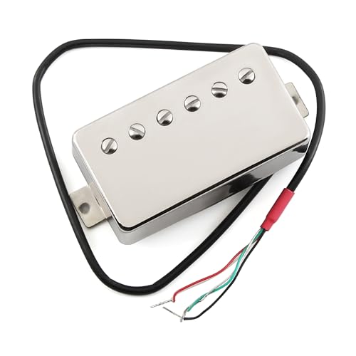 Image of FLEOR Alnico 5 Guitar Humbucker Pickup 4-Wires 7-8K Neck Pickup Chrome Fit LP Guitar Part