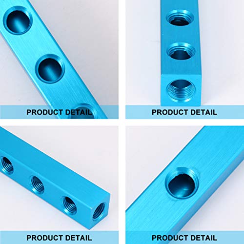 UKCOCO Coletor de Ar de 4 Vias 5 Portas Compressor de Ar PneumÃ¡tico Soquete de ConexÃ£o RÃ¡pida Div