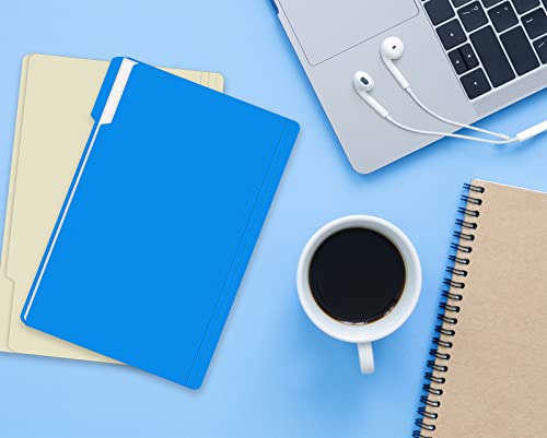 File Folder, Herkka 120 Pack 1/3 Cut Tab File Folders, Colored File Folders Designed For Office And Classroom Use, Letter Size, Assorted 6 Colors #TOP6