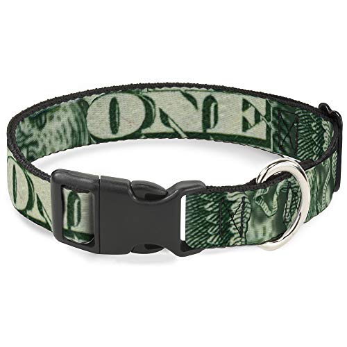Collier imprimé aigle close-up et dollar Buckle Down avec boucle clip légère - 2