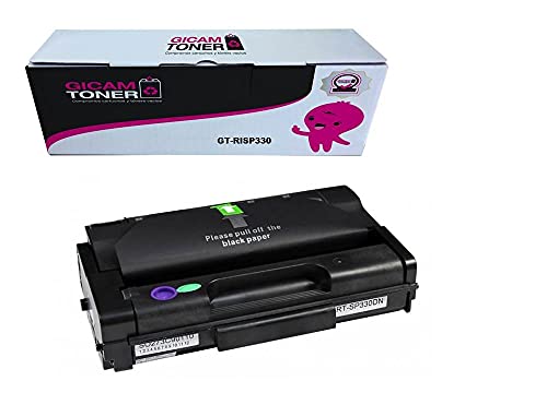 GICAM Toner SP330 Tóner Compatible con SP 330. Alto Rendimiento Válido para Impresoras: Aficio SP 330 Series/ Aficio SP 330 DN/ Aficio SP 330 SFN/ Aficio SP 330 SN.
