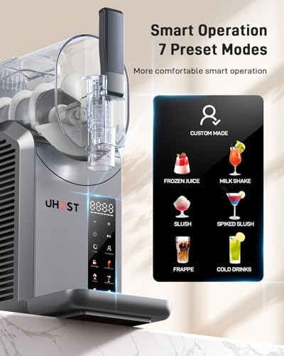 Slushie Machine - 72 Oz Frozen Drink Maker, No Ice Needed, Slushy Machine for Home with 7 Preset Programs, Self-Cleaning, for Frozen Margaritas, Ice Cream, and More