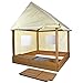 Produktbild Meppi Sandkasten mit Dach und Seitenwänden - Stylische Sandkiste für Ihr Zuhause - Sandkastenhaus - Sandkasten-Pavillon mit Abdeckung