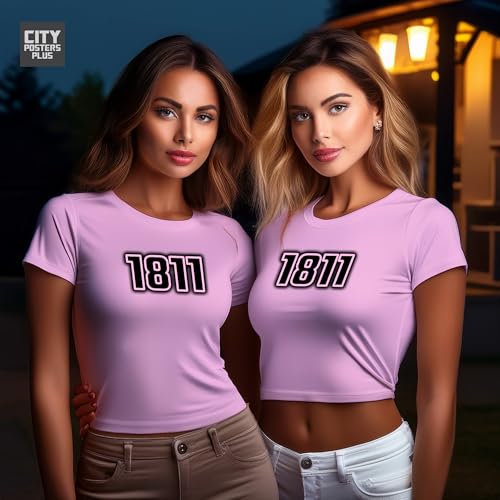 Crop top d'exception 1811 rose clair aux finitions soignées