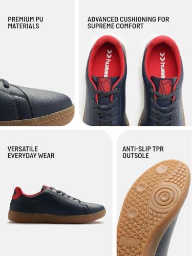 Image of hummel Classic Pinnacle Casual Sneaker for Men Lightweight Breathable with Enhanced Comfort Cushioned Insole and Slip-Resistant Work and Play Casual Shoes