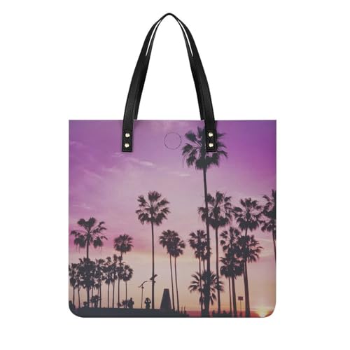 Sac de voyage Arbres Ciel Violet : le grand sac cabas femme qui résout le manque de place