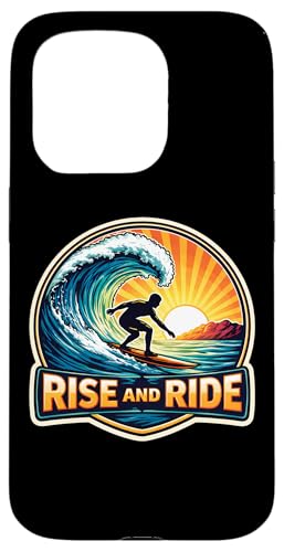 Rise And Ride �T�[�t�@�[ ���[�j���O �T�[�t�B�� �T�[�t�{�[�h ���p ���B���e�[�W �X�}�z�P�[�X iPhone 15 Pro �p