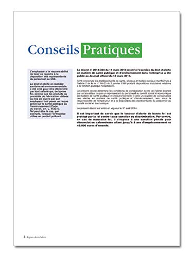 Registre Droit d'Alerte Santé Publique et Environnement - P061