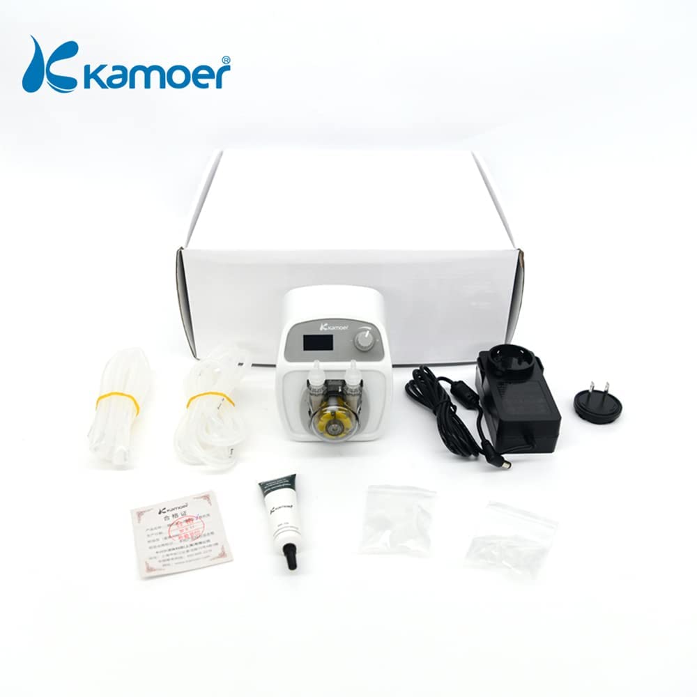 Kamoer KXP100 pompe doseuse programmable pompe 24V 100 ml/min | à liquide péristaltique intelligente à faible débit petite réglable contrôle WiFi écran LCD
