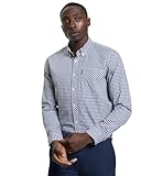Ben Sherman Camisa Casual de Manga Corta para Hombre con Cuello de Gingham, L