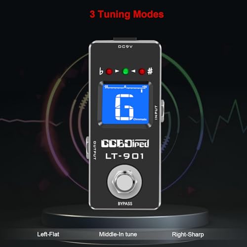image for GGBOiped Tuner Pedal, High Precision Chromatic Guitar Tuner Pedal with