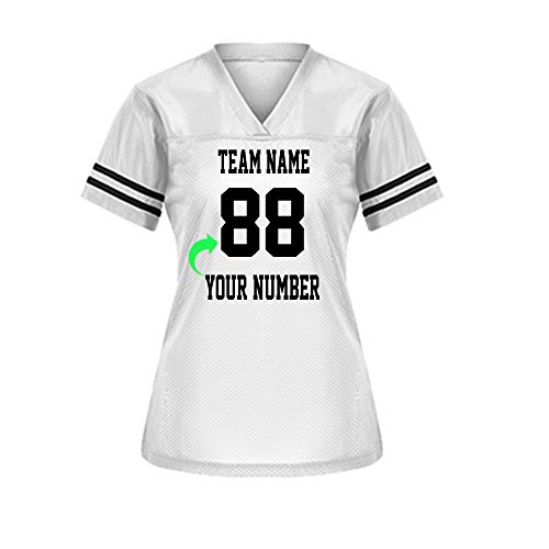 Customize Your Own Football Jersey with Your Name and Team Number Personalized
