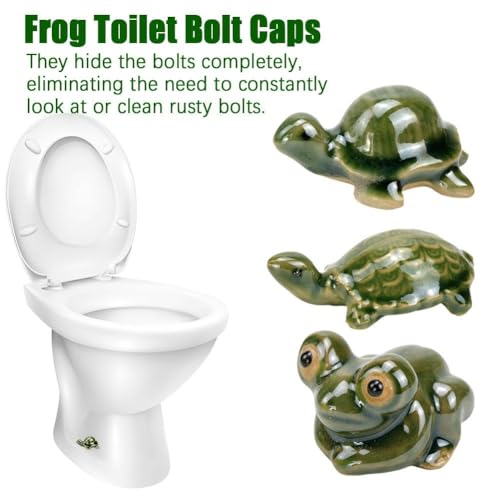 RYGRZJ Tampas de parafuso de vaso sanitário sapo, tampas de parafuso de vaso sanitário, tampas de pa
