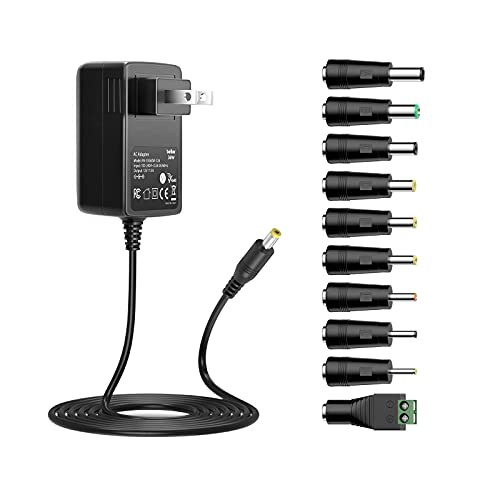 Belker 12V 3A 2.5A AC DC Power Adapter Supply Cord Wall Charger for 12 Volt Electronics - 3000mA Max. Belker 12V 3A 2.5A AC DC Power Adapter Supply Cord Wall Charger for 12 Volt Electronics - 3000mA Max.