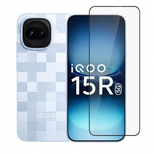 Image of Military-Grade Tempered Glass Screen Protector Compatible for iQOO 15R / 15r with Edge to Edge Coverage and Easy Self Installation kit (iQOO 15R)
