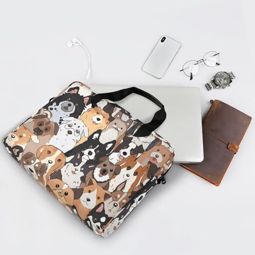 Maletín para portátil con diseño de perros, 13-15.6 pulgadas miniatura 7
