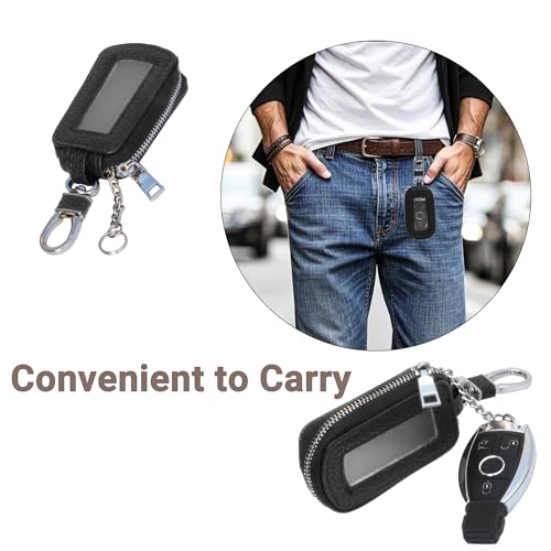 Image of Yuoyar Premium Leather Key Fob Case - Universal Car Key Holder