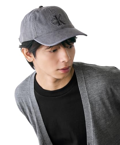 [カルバン クライン] 【ブランド公式】 モノグラム ロゴエンブロイダリー デニムキャップ 4G5007G OS DARKGREYPA7
