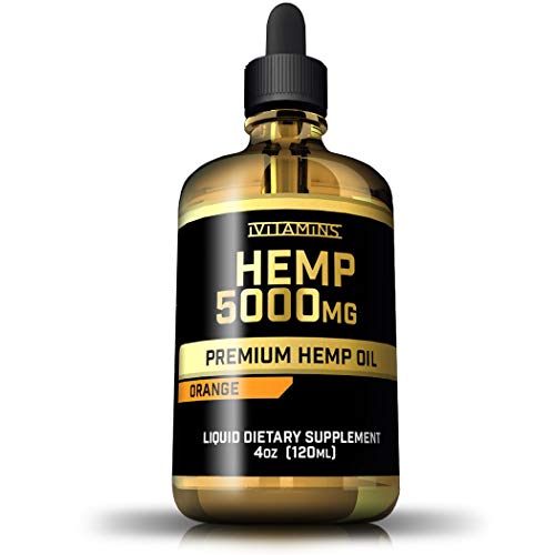 iVitamins Hemp Seed Oil Drops :: 5,000mg 4 fl oz :: Hemp Extract :: May Help with Pain, Inflammation, Joints, Sleep, Mood and More :: Rich in Omega 3,6,9