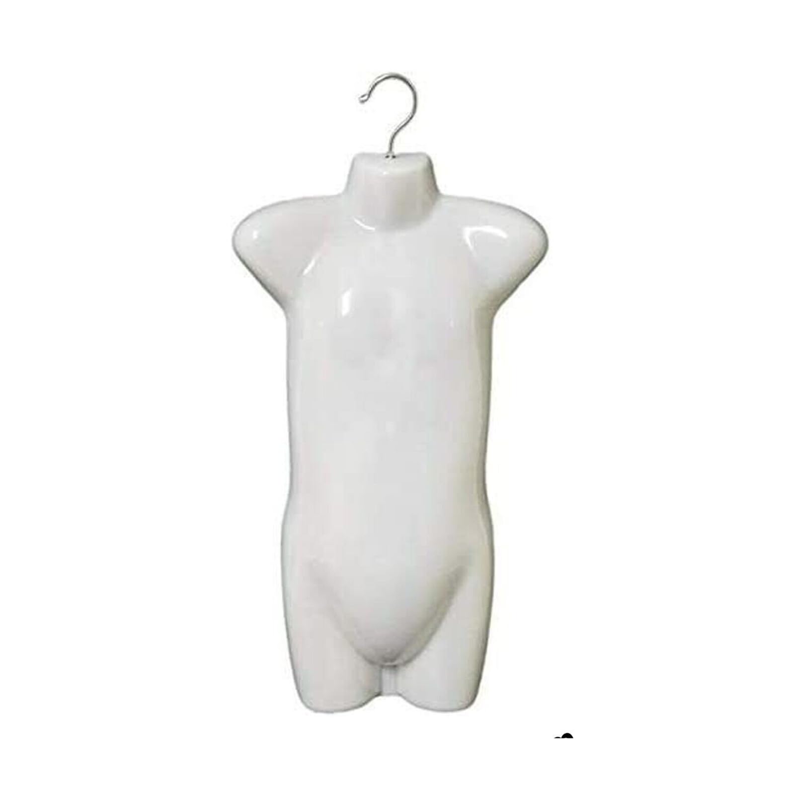 Kids Hanging Body Mannequin Form Torso Display Bust (2, Kids 61cm White Matt 857)