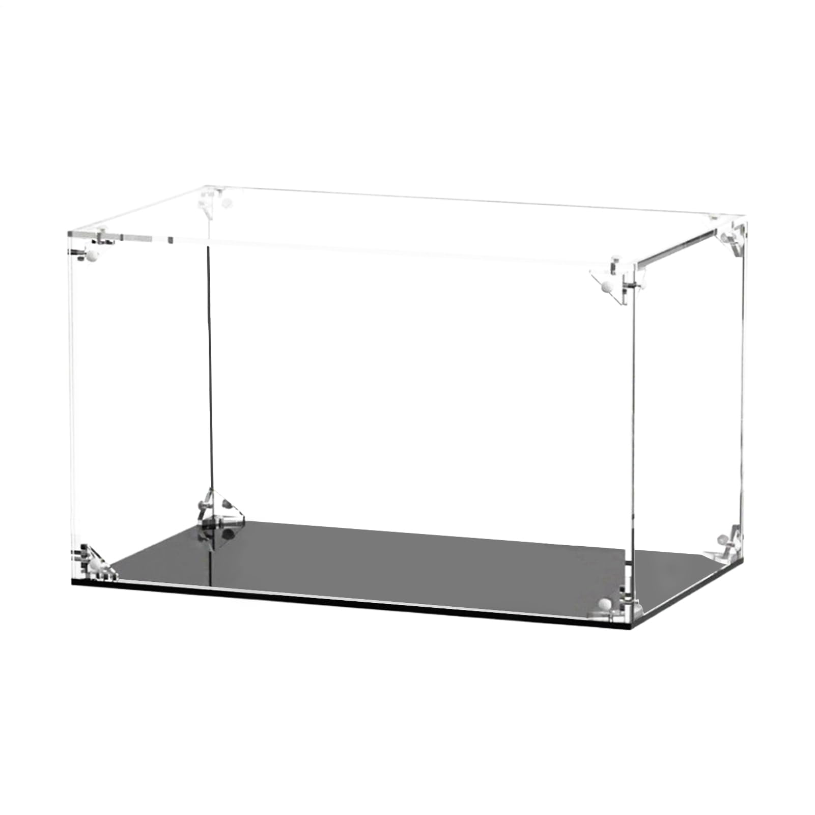 Vitrina Transparente de Fútbol Soporte Acrílico Antipolvo Protección UV