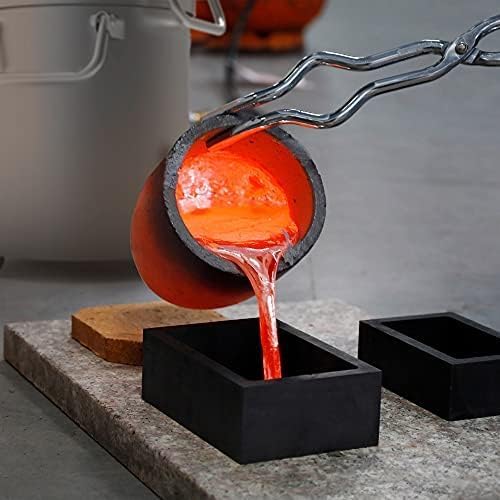 lormuzi #4(4.5kg) Graphite Crucible for Metal Melting Casting Refining Gold Silver Copper Brass Aluminum