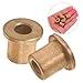 BESTOYARD 6pcs Flanged Sleeve Bearing Assembly for Industrial Equipment Copper Construction for Noise Reduction and Heat Management Design for High-Load Machinery