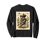occhiali da sole vintage cowboy rospo animali arte aliena ufo western felpa