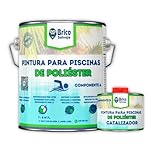BRICOSALVAJE Pintura para Piscinas de Poliester, Cemento, De Fibra,...