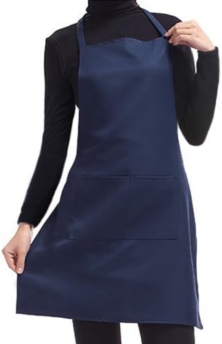 AccessotechPlain Apron with Front Pocket for Chefs Butchers Kitchen Cooking Craft UK Baking