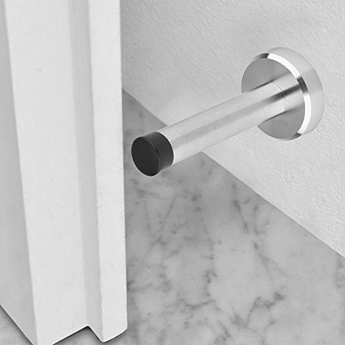 Door Stop 6 Pack, Oway Wall Door Stopper Sus 304 Stainless Steel Door Stop Wall Protector Brushed Finish Door Stop Bumper Works On Any Surface, 3.74Inch #TOP6