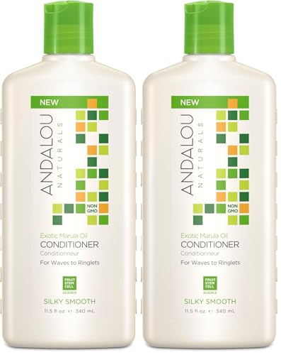 Andalou Naturals Exotic Marula Oil Silky Smooth Conditioner, 340 ml (Pack of 2)