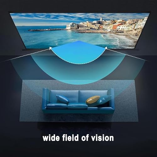Pantalla de proyector manual retráctil 72" 4:3 negra miniatura 3