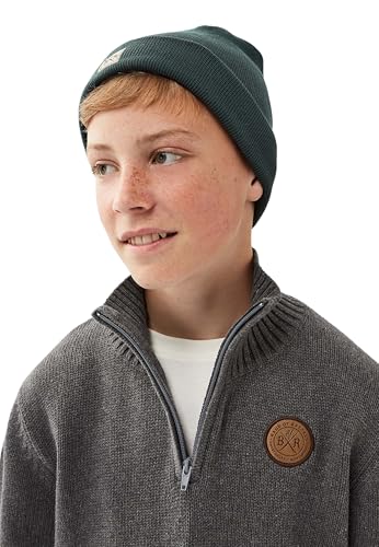 Band of Rascals Kinder Mütze Basic Beanie, Racing-Green, Gr. Einheitsgröße