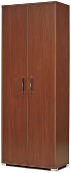 Armadietto MeMi Me238NOC In Legno Noce - 38x75x85cm, 2 Ante E 2 Ripiani Regolabili - Foto 9