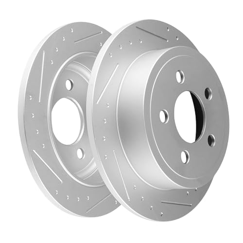 SCITOO Disc Brake Rotors Kits 53010 Rear Solid Brake Rotors Fit For Jeep For Liberty 2003-2007,For Jeep For Wrangler 2003-2006