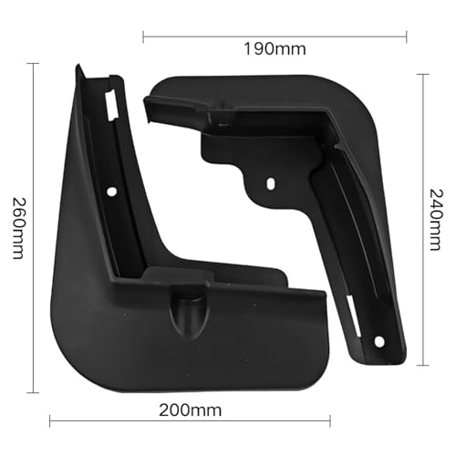 Garde-boue voiture pour EA1 2021-2022 : bavettes splash rabats auto