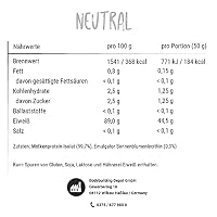 Bodybuilding Depot Whey Protein Isolat 1kg - Neutral | umweltfreundlich in Papier verpackt – Ansicht 3