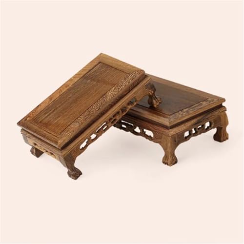 Base de bonsaï en bois style chinois grand format pour statue