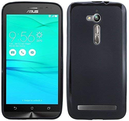 Energmix Protection TPU Compatible avec Asus Zenfone Go (ZB500KL) Silicone Housse Accessoires Etui en Silicone en Noir